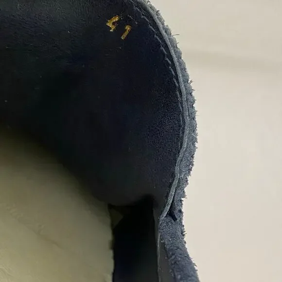 Clorinda Antinori Edoardo Sirena Navy Suede Loafers Men’s Size 41 / 9 - Picture 12 of 14